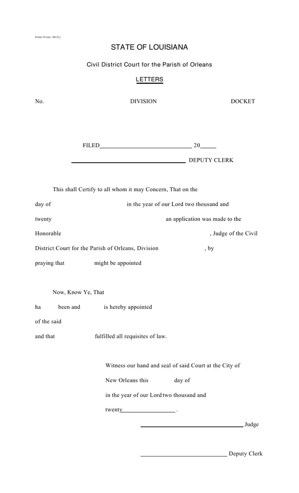 First page of Letters