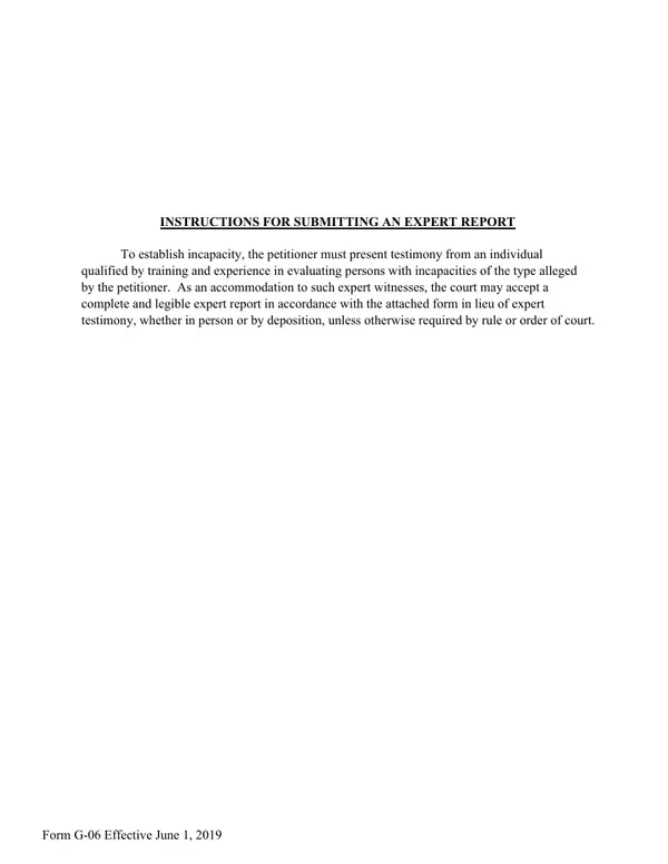 First page of Expert Report
